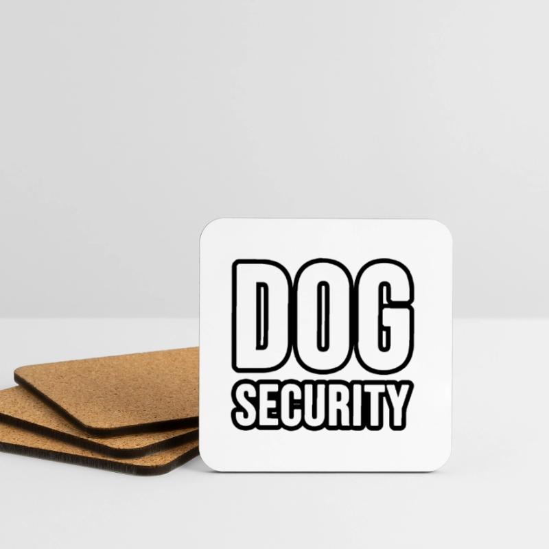 Hunde oder Katzen Security Untersetzer (4er-Set)