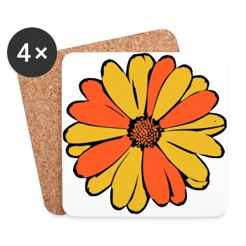 Mother's Day Gift Mother's Day Gift Idea - Coasters (set of 4) - white - Front