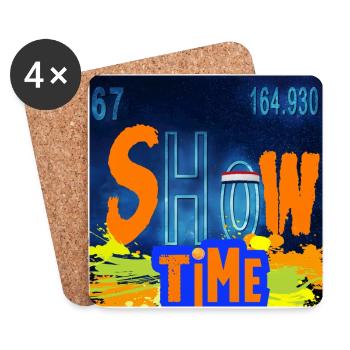 SHOWTIME CHEMISTRY - Coasters (set of 4) - white - Front