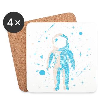 Astronaut - Coasters (set of 4) - white - Front