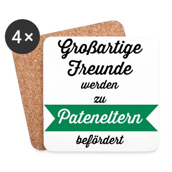 Großartige Freunde - Untersetzer (4er-Set) - Weiß - Vorne