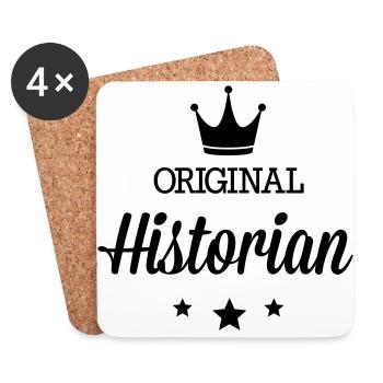 Originales trois étoiles luxe historiens - Dessous de verre (lot de 4) - blanc - Devant
