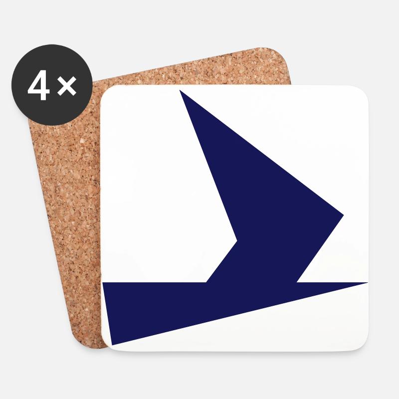 Schwertzugvogel - Untersetzer (4er-Set) - Weiß