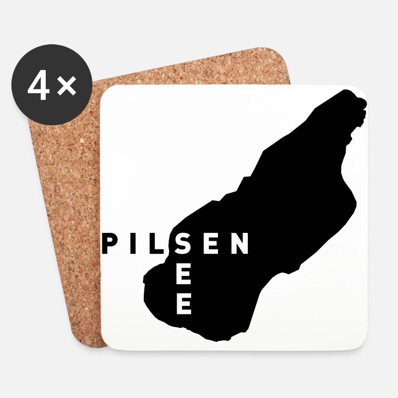 Pilsensee Original - Untersetzer (4er-Set) - Weiß