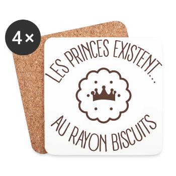 Les Princes Existent.. - Dessous de verre (lot de 4) - blanc - Devant