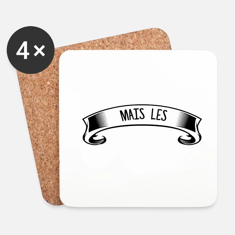 Zoll Geschenk Humor - Untersetzer (4er-Set) - Weiß