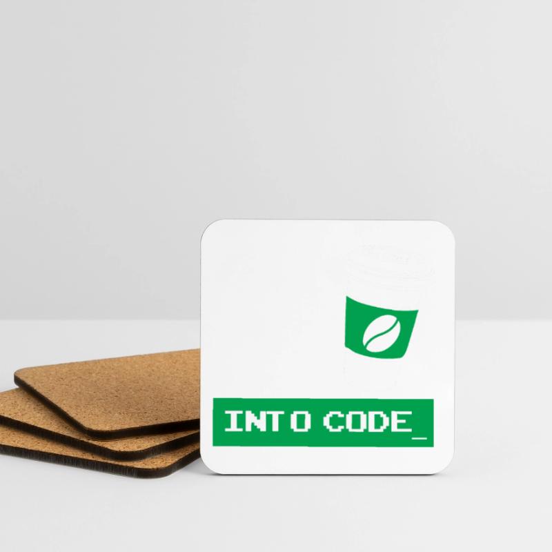 I turn coffee into developer code Coasters (set of 4)