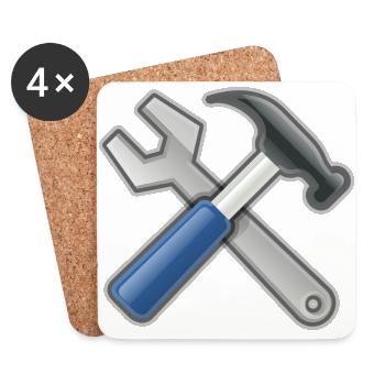 Tools - Coasters (set of 4) - white - Front