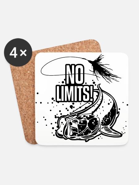 TARPON - NO LIMITS! - Coasters (set of 4) - white