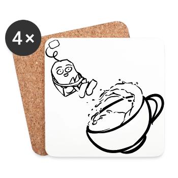 Tea - Coasters (set of 4) - white - Front
