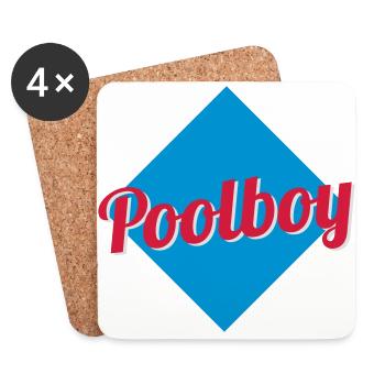 poolboy - Coasters (set of 4) - white - Front