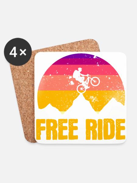Freeride - Untersetzer (4er-Set) - Weiß