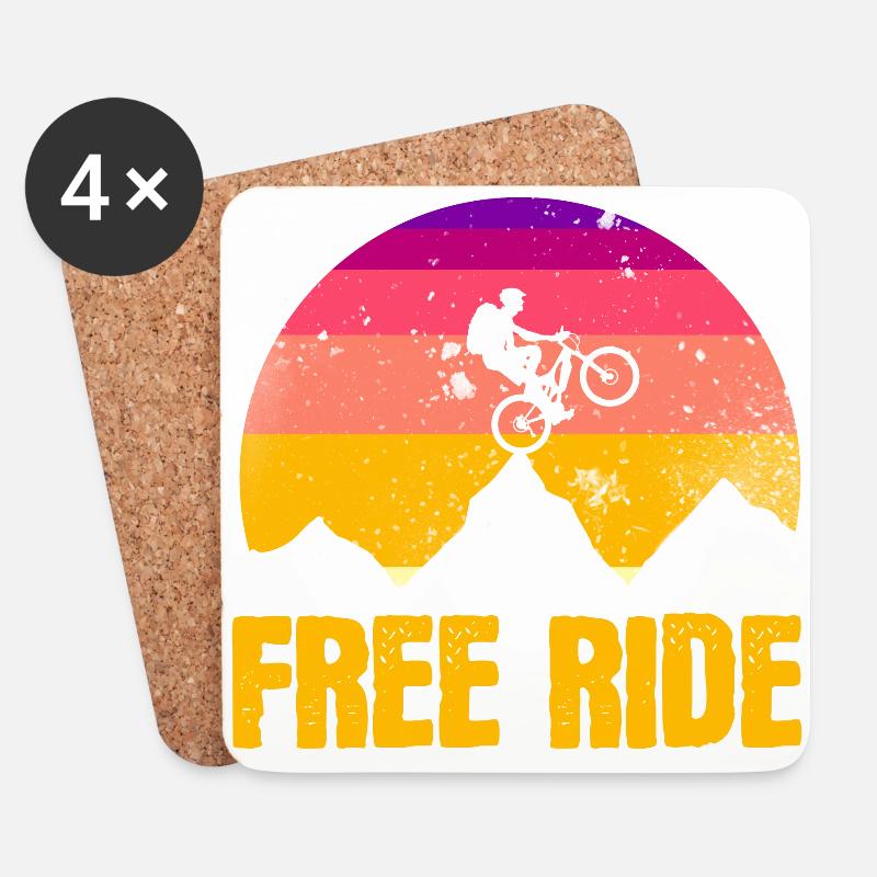 Freeride - Untersetzer (4er-Set) - Weiß