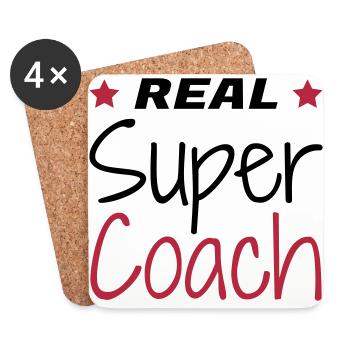 Coach Coaching Trainer Sport Entraineur Team - Coasters (set of 4) - white - Front