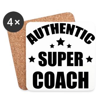 Coach Coaching Trainer Sport Entraineur Team - Coasters (set of 4) - white - Front