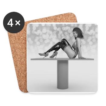 New Burlesque - Coasters (set of 4) - white - Front