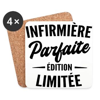 infirmière parfaite édition limitée - Dessous de verre (lot de 4) - blanc - Devant