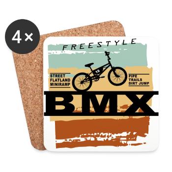 BMX Action - Coasters (set of 4) - white - Front