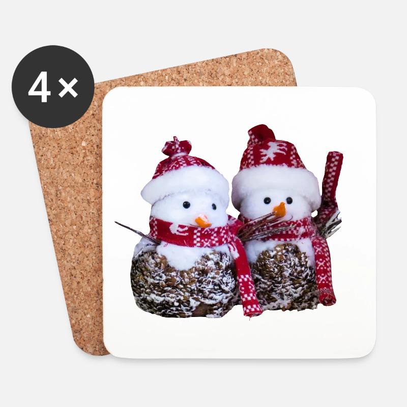 christma s1178 - Untersetzer (4er-Set) - Weiß