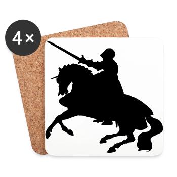 Ritter - Untersetzer (4er-Set) - Weiß - Vorne