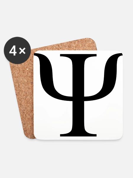 psi - Coasters (set of 4) - white