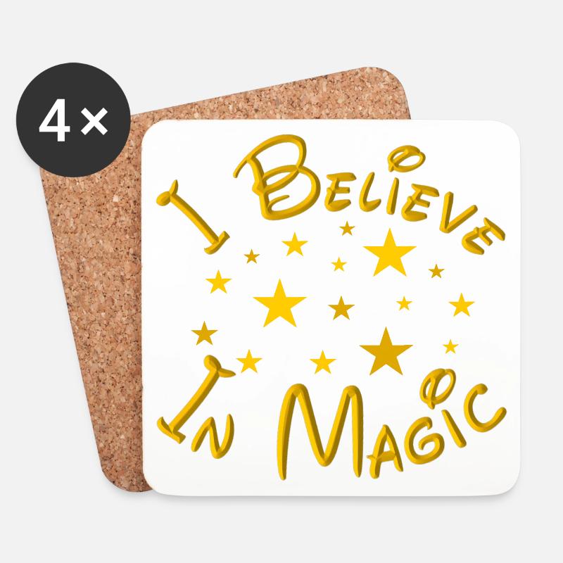 I Believe In Magic - Untersetzer (4er-Set) - Weiß
