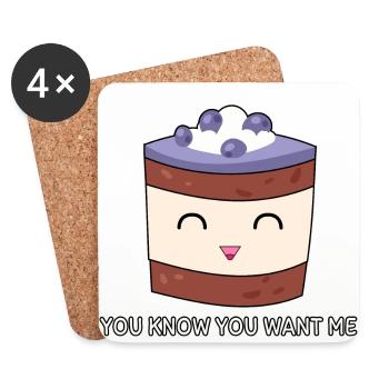 You Know You Want Me - Coasters (set of 4) - white - Front