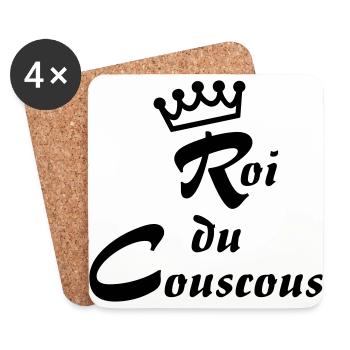 Roi du couscous - Untersetzer (4er-Set) - Weiß - Vorne