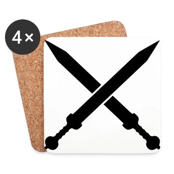 Swords - Coasters (set of 4) - white - Front