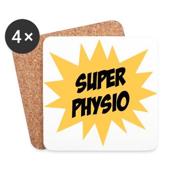Super Physio - Untersetzer (4er-Set) - Weiß - Vorne