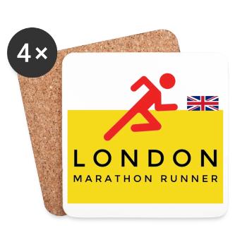 london - Coasters (set of 4) - white - Front