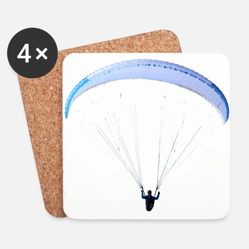 Paraglider - Untersetzer (4er-Set) - Weiß