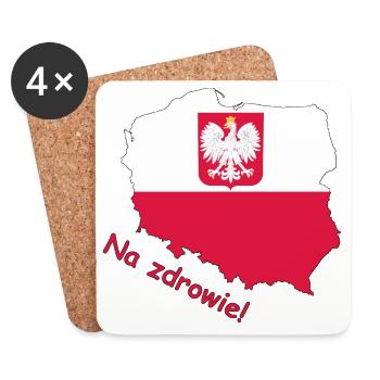 Poland - Coasters (set of 4) - white - Front