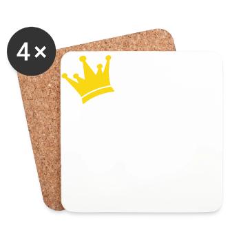 I'm the King - Untersetzer (4er-Set) - Weiß - Vorne