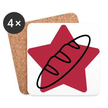 Baker Bakery Boulanger Bäcker Bäckerei Boulangerie - Coasters (set of 4) - white - Front
