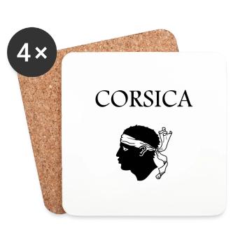 Corsica logo - Coasters (set of 4) - white - Front