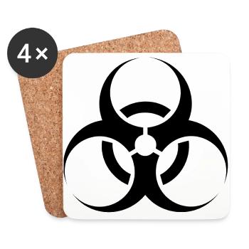 Biohazard - Coasters (set of 4) - white - Front