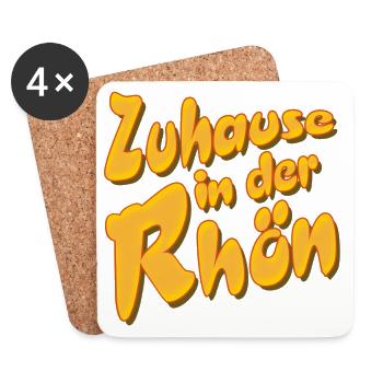 Zuhause in der Rhön - Untersetzer (4er-Set) - Weiß - Vorne