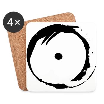 Vintage Symbol Wahrheit - Untersetzer (4er-Set) - Weiß - Vorne