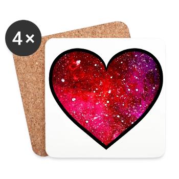 Cosmic Love - Coasters (set of 4) - white - Front