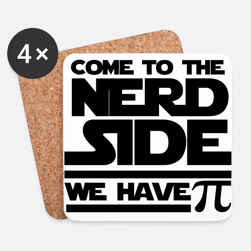 Come to the Nerd Side - Exclusive Edition - Untersetzer (4er-Set) - Weiß