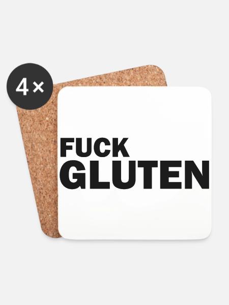 Fick Gluten - Untersetzer (4er-Set) - Weiß