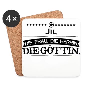 geburtstag legende goettin Jil - Untersetzer (4er-Set) - Weiß - Vorne