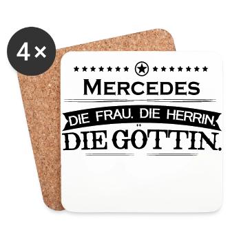 geburtstag legende goettin - Untersetzer (4er-Set) - Weiß - Vorne