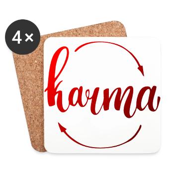KARMA - Untersetzer (4er-Set) - Weiß - Vorne
