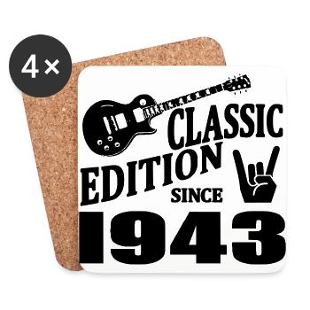 Classic edition since 1943 - Coasters (set of 4) - white - Front