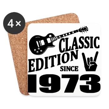 Classic edition since 1973 - Coasters (set of 4) - white - Front