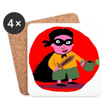 The vengeful gardener - Coasters (set of 4) - white - Front
