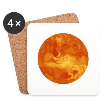 Venus, planet of the year 2018 - Coasters (set of 4) - white - Front