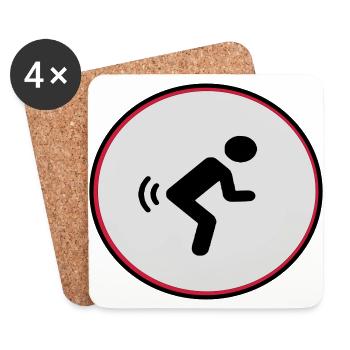fart - Coasters (set of 4) - white - Front